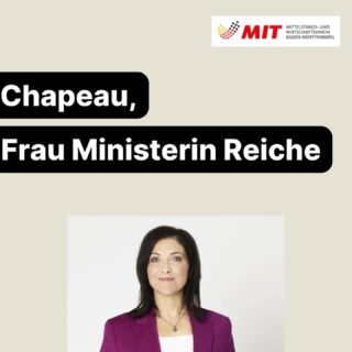 📢 Danke, Frau Ministerin Reiche! 🙌

Mit klaren Worten haben Sie den Finger in die Wunde gelegt: Der demografische Wandel erfordert mutige und zukunftsfeste Antworten – auch in der Rentenpolitik. 

Die MIT Baden-Württemberg steht hinter Ihrem Appell für mehr Generationengerechtigkeit und eine ehrliche Debatte.

📰 Unsere Vorschläge und Positionen dazu finden Sie in unserer aktuellen Pressemitteilung auf www.mit-bw.de.

Bild: BMWE/Chaperon

#MITBW #DemografischerWandel #Rente #ZukunftGestalten #Generationengerechtigkeit #KatherinaReiche