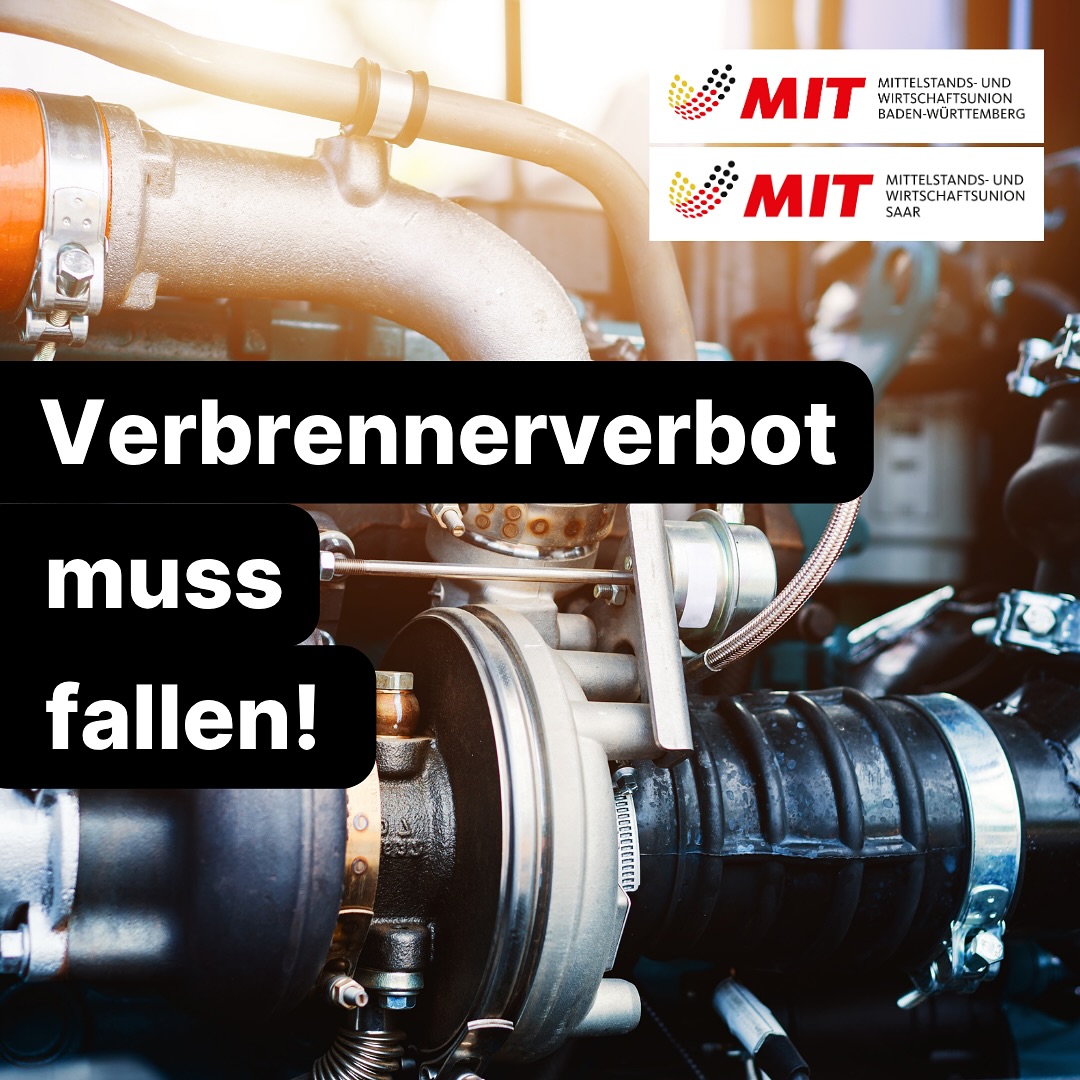 🚗 Das Verbrennerverbot muss fallen! 🔧🔥

Gemeinsam mit der Mittelstands- und Wirtschaftsunion Saarland fordern wir: Technologieoffenheit statt Verbote. Nur so sichern wir Arbeitsplätze, Innovation und Wohlstand in Deutschland.

„Wenn das Verbrennerverbot bleibt, droht Baden-Württemberg ein zweites Detroit“, warnt unser Landesvorsitzender Dr. Bastian Atzger.

👉 Moderne Verbrenner mit synthetischen oder herkömmlichen Kraftstoffen leisten schon heute einen Beitrag zum Klimaschutz – ohne unsere Wirtschaft zu gefährden.

Die gesamte Pressemitteilung findest du auch auf unserer Webseite: www.mit-bw.de

#MITBW #MITSaarland #Technologieoffenheit #Verbrennerverbot #FriedrichMerz #ManuelHagel #Wirtschaft #Mittelstand #Innovation #MadeInGermany