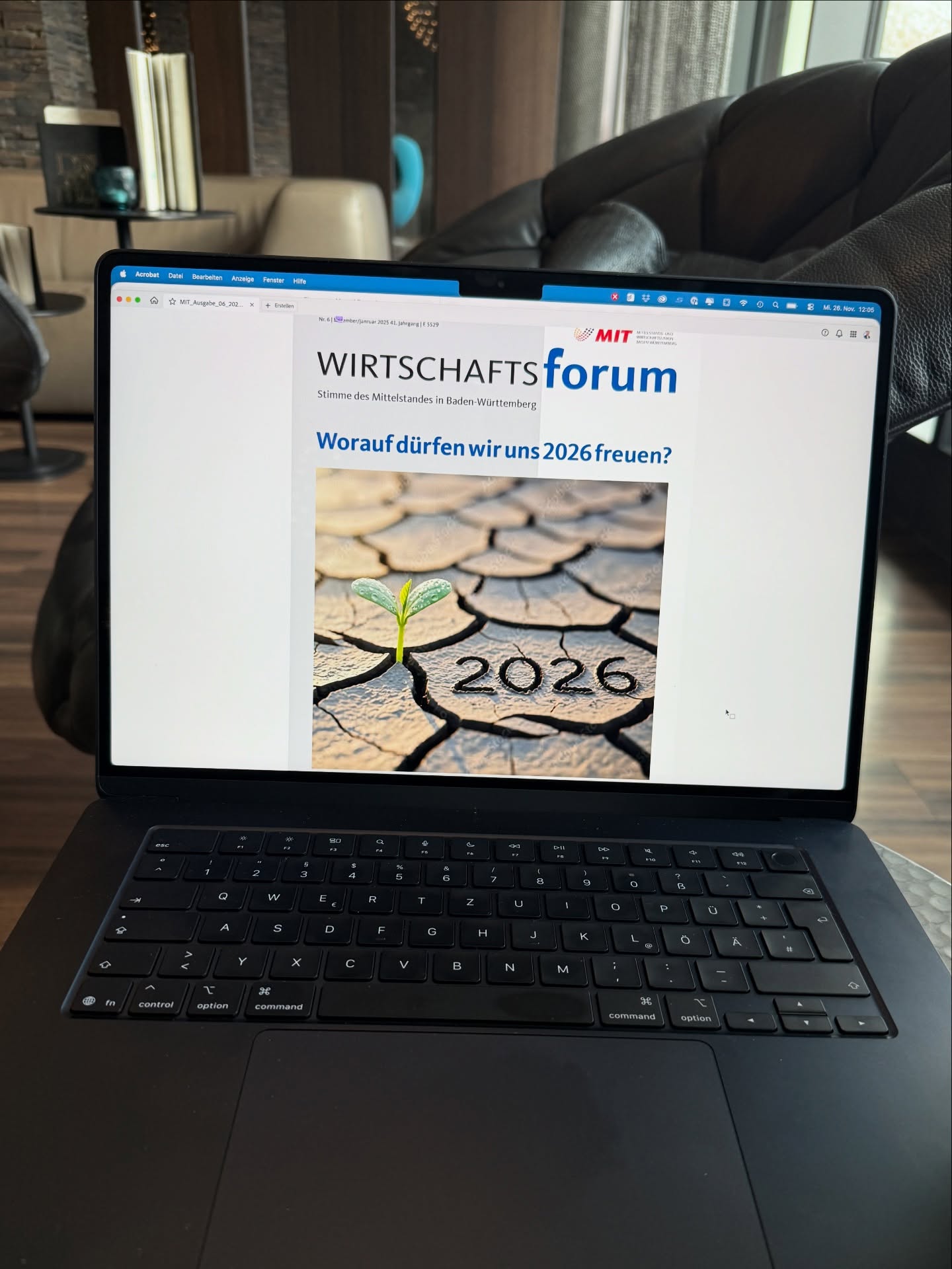 Die letzte Ausgabe des Jahres unseres Magazins „WIRTSCHAFTSforum“ entsteht gerade. Heute noch ein letzter Feinschliff, bevor es in Druck geht. 

Von der ersten Idee bis zum finalen Druck stecken wir viel Herzblut in jedes einzelne Magazin. 

Wir freuen uns immer über Lob und Verbesserungsvorschläge an info@mit-bw.de