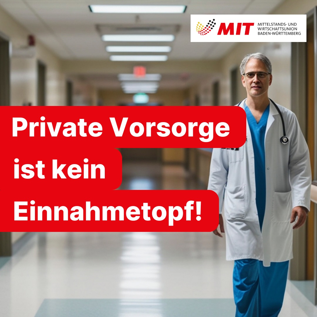 𝗞𝗲𝗶𝗻𝗲 𝗻𝗲𝘂𝗲𝗻 𝗚𝗲𝘀𝘂𝗻𝗱𝗵𝗲𝗶𝘁𝘀𝗮𝗯𝗴𝗮𝗯𝗲𝗻.

Die SPD will neue Abgaben auf Mieten und Kapitaleinkünfte. 
Das ist kein Reformkonzept – das ist ein weiterer Griff in die Taschen der arbeitenden Mitte.
Private Altersvorsorge darf nicht bestraft werden. 
Der Sozialstaat braucht Reformen, keine neuen Belastungen.

Die ganze Pressemitteilung findet ihr auf unserer Website.

#Mittelstand #Wahlkampf #LeistungMussSichLohnen #SozialeMarktwirtschaft #MITBW
