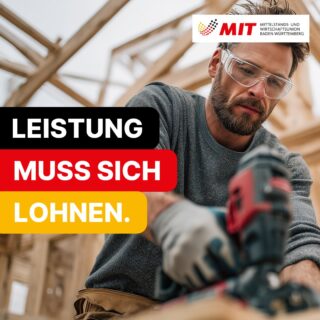 Mittelstand entlasten. Leistung ermöglichen.

Unser Mittelstand braucht weniger Hürden – und mehr Freiheit.
Wer täglich Verantwortung übernimmt, Arbeitsplätze schafft und Innovation vorantreibt, darf nicht durch Bürokratie ausgebremst werden.

Unsere Forderungen:

📉 Landesrechtliche Bürokratie abbauen
Weniger Berichtspflichten, weniger Formulare, weniger Kontrollen – mehr unternehmerische Freiheit.

⚡ Genehmigungen schneller und digital erteilen
Monatelange Verfahren gefährden Investitionen. Digitalisierung muss Prozesse beschleunigen – nicht verkomplizieren.

🎯 Förderprogramme vereinfachen und beschleunigen
Förderung darf kein Studium erfordern. Klare Kriterien, schnelle Entscheidungen, weniger Papier.

💶 Massive Steuerentlastungen für mehr Wettbewerbsfähigkeit
Leistung muss sich lohnen. Wer investiert, schafft Arbeitsplätze – das muss sich wieder rechnen.

👉 Weniger Staat im Alltag der Betriebe.
👉 Mehr Vertrauen in unternehmerische Leistung.

MIT Baden-Württemberg – die Stimme des Mittelstands.