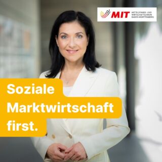 Soziale Marktwirtschaft first.

Während Unternehmen mit steigenden Kosten, Unsicherheit und wachsendem Wettbewerbsdruck kämpfen, wird über Rücktritte diskutiert.
Das ist die falsche Priorität.

Dr. Bastian Atzger, Landesvorsitzender der MIT Baden-Württemberg:
„Statt Personaldebatten um die Wirtschaftsministerin Reiche brauchen wir jetzt die volle Rückendeckung für unseren Mittelstand. Wir brauchen Klarheit und Entlastung – kein wirtschaftspolitisches Durcheinander.“

Der Mittelstand braucht verlässliche Rahmenbedingungen – keine neuen Baustellen.

Und klar ist auch:�Eine Politik, die Unternehmen pauschal kritisiert oder unter Generalverdacht stellt, gefährdet Investitionen, Arbeitsplätze und unseren Wohlstand.

👉 Jetzt ist die Zeit für wirtschaftspolitische Klarheit – nicht für Ablenkungsdebatten.