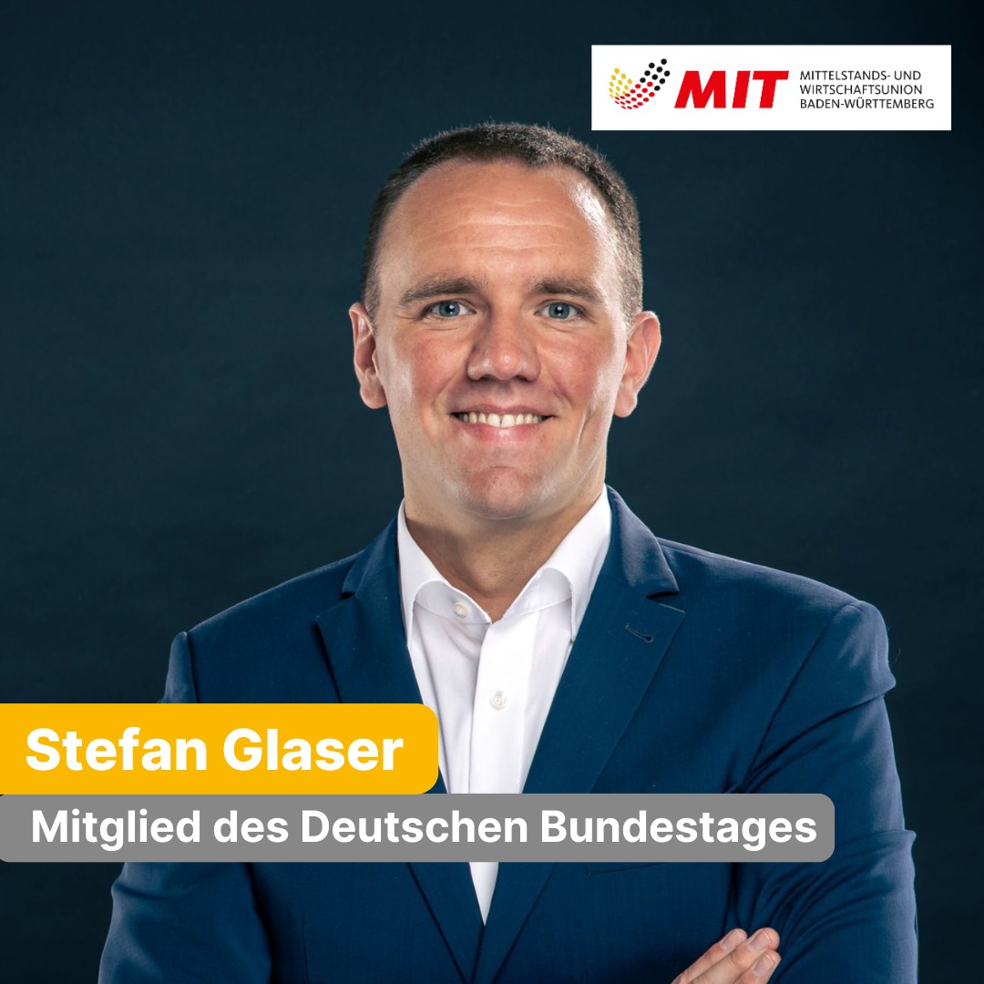 🇩🇪 Herzlichen Glückwunsch!

Die MIT Baden-Württemberg gratuliert unserem stellvertretenden Landesvorsitzenden @stefan.glaser.cdu  herzlich zum Einzug in den Deutschen Bundestag. 👏

Wir wünschen viel Erfolg, eine starke Stimme für den Mittelstand und jederzeit ein gutes Gespür für die Anliegen von Wirtschaft, Handwerk und Unternehmern in unserem Land.

Alles Gute für die neue Aufgabe in Berlin! 🇩🇪