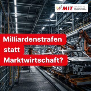 🚗 EU-Strafzahlungen für CO₂-Verfehlungen sind Planwirtschaft

Wenn Unternehmen Milliardenstrafen drohen, weil Verbraucher nicht die politisch gewünschte Zahl an Elektroautos kaufen, läuft etwas grundsätzlich falsch.

Unternehmen können Fahrzeuge entwickeln, produzieren und anbieten – welches Auto gekauft wird, entscheiden die Menschen. Nachfrage lässt sich nicht per Verordnung erzeugen.

Für uns ist klar:
👉 Technologieoffenheit statt politischer Vorgaben
👉 Wettbewerb statt Planwirtschaft
👉 Entlastung statt neuer Milliardenrisiken
👉 eine Industriepolitik, die Wertschöpfung und Arbeitsplätze in Europa stärkt

Gerade Baden-Württemberg ist auf eine starke und wettbewerbsfähige Automobilindustrie angewiesen.

Der Markt regelt es. Der Staat sollte den Wettbewerb ermöglichen – nicht das Marktergebnis vorgeben.