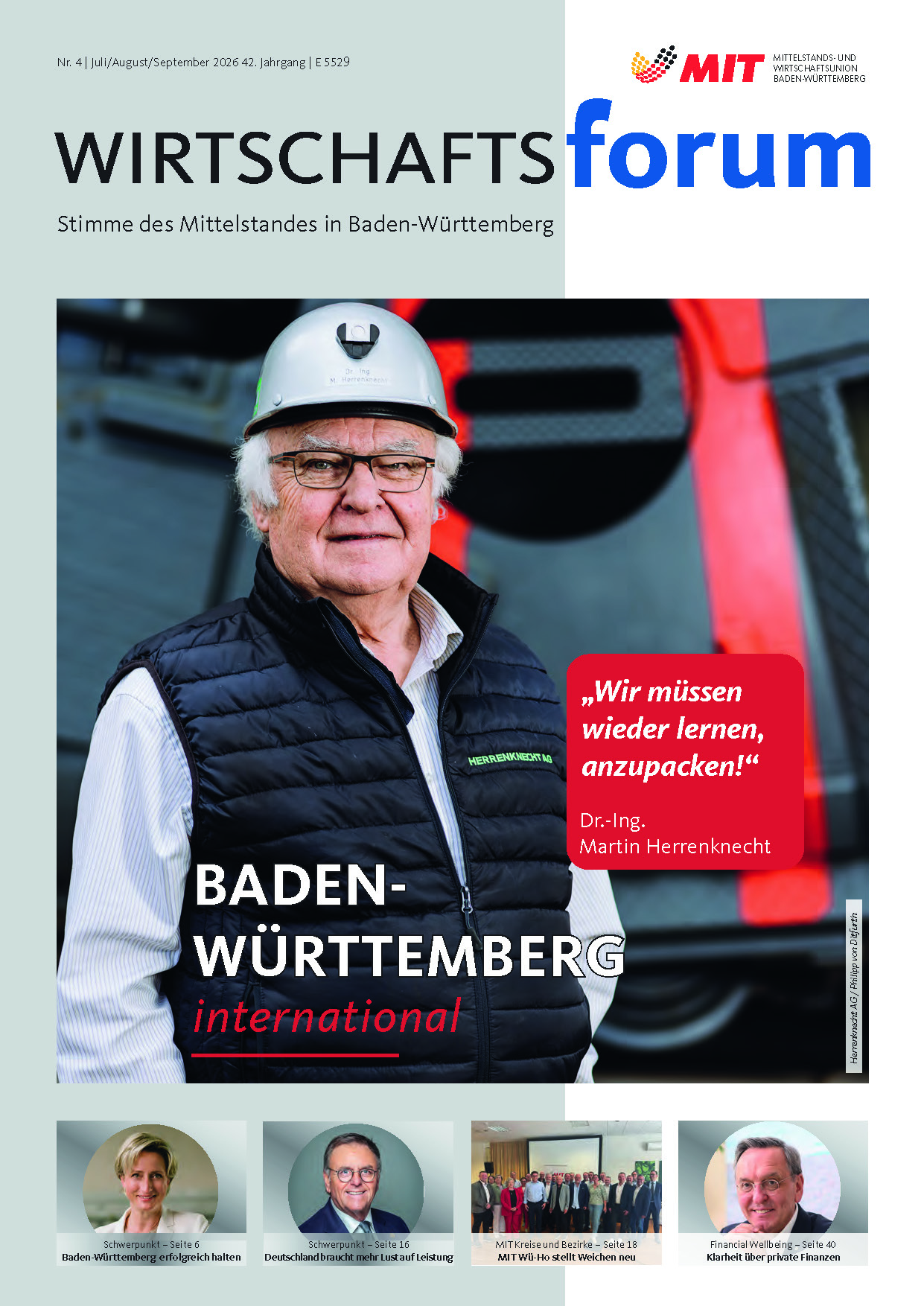 Wirtschaftsforum Ausgabe Juli/August/September 2026